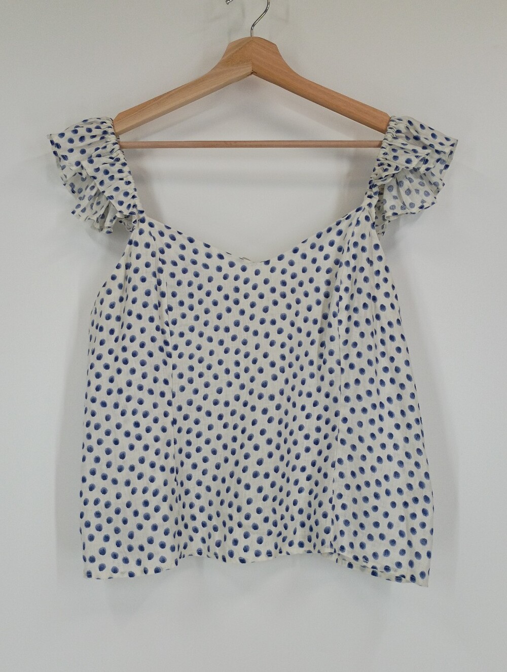 H&M Linen Ruffle Cami